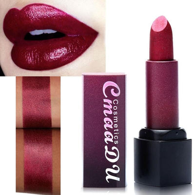 Moisturizing Dark Red Purple Lipstick