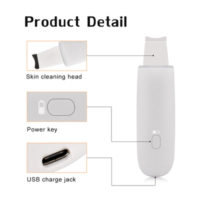 Ultrasonic Skin Scrubber Facial Cleanser