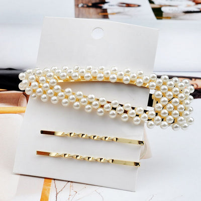 Pearl Hair Clip Hairband Comb