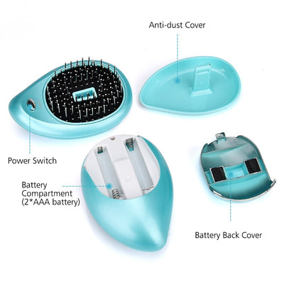 Electric Ionic Hairbrush Portable Mini