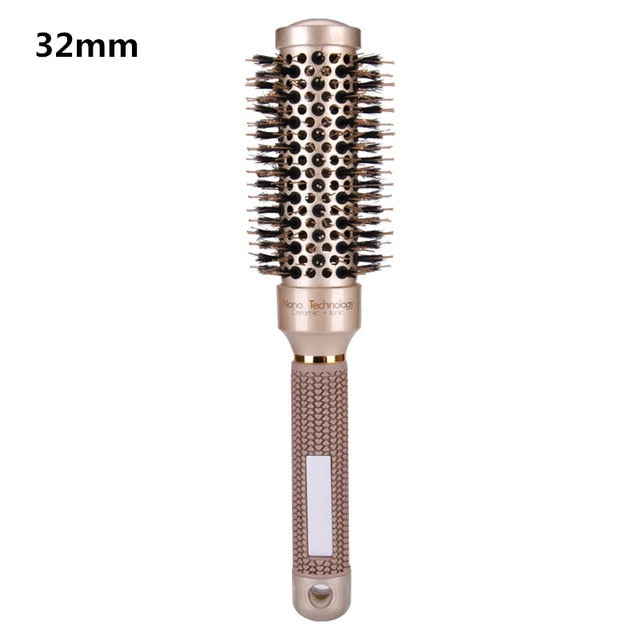 Dry Hair Round Bristle Nylon Brush