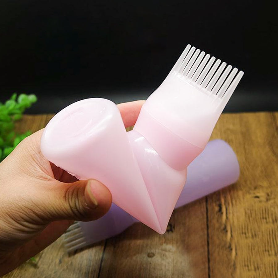 Hair Dye Bottle With Applicator Brush