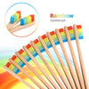 Bristles Rainbow Bamboo Tooth Brush