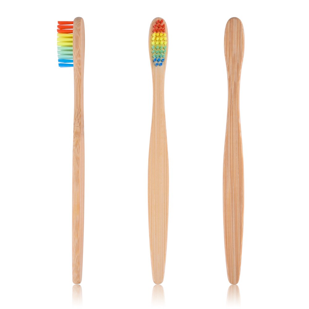 Bristles Rainbow Bamboo Tooth Brush