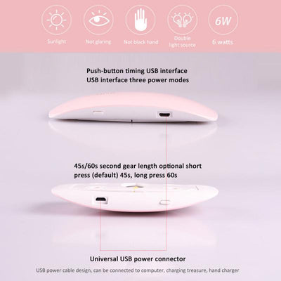 Portable Mini LED Lamp Nail Dryer