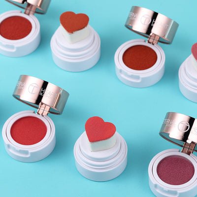 Folding Heart-shaped Flashing Blush