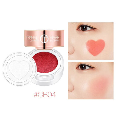 Folding Heart-shaped Flashing Blush