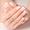 Natural French Short Fake Nails