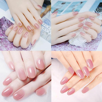 Natural French Short Fake Nails