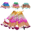 Diamond Shape Rainbow Handle Brushes